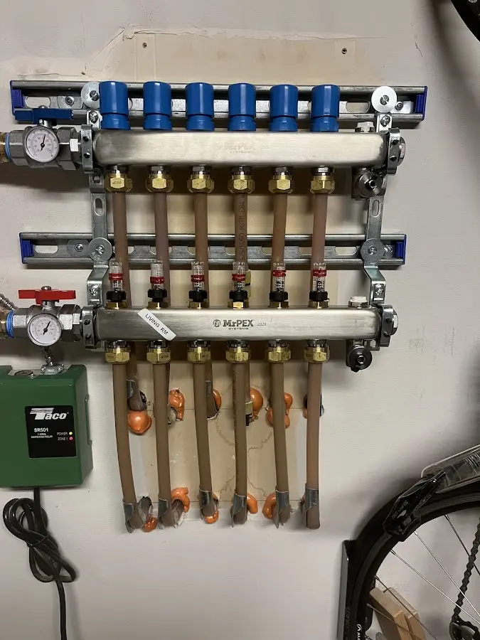 Plumber performing Gas Line Installation at a residential property in Calabash